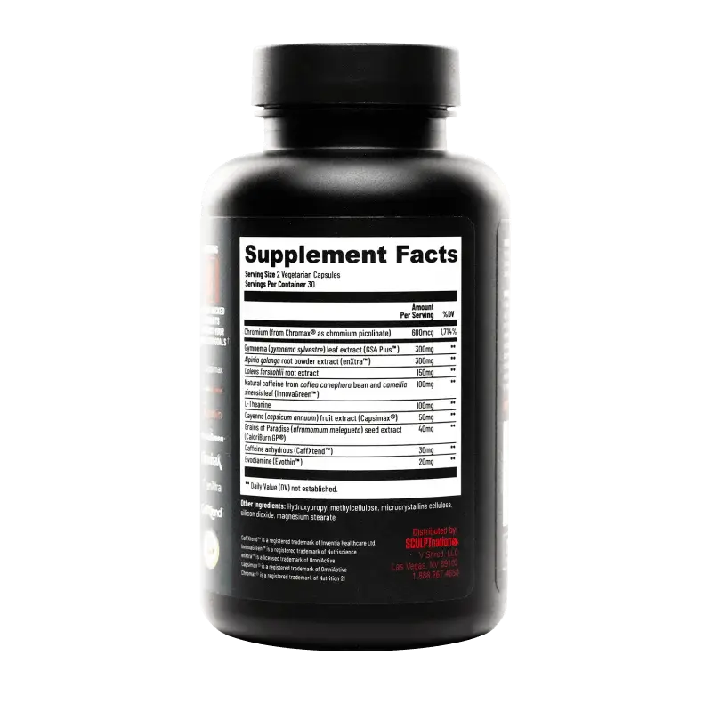  BURN EVOLVED Ingredients